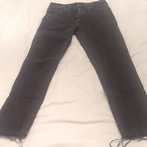 Denim Forum Black Straight Jeans